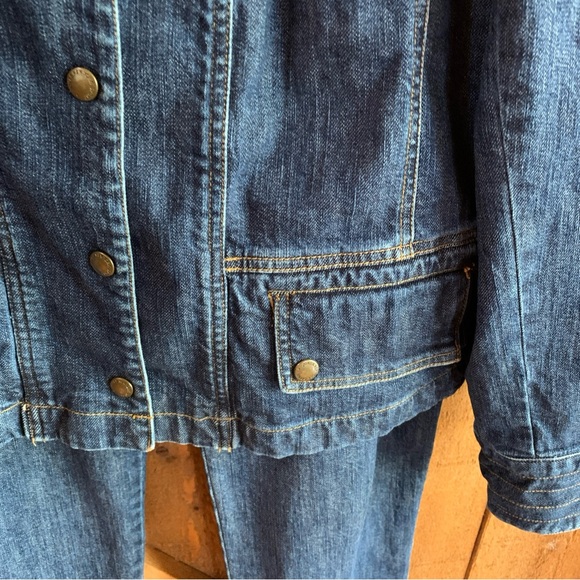Women’s JONES NEW YORK Set Stretch Denim Jacket Size M & Denim Jeans Size 8 - Picture 6 of 13